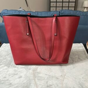 Large Red INC Red Tote Bag